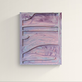Bemalet violet Relief 