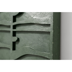  Bemalet Gr�nt Relief  
