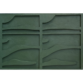  Bemalet Gr�nt Relief  