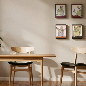 A4 Kunstprint - 4 stk