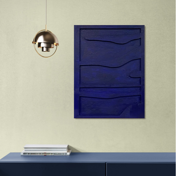 Bemalet Relief i 2 lag 