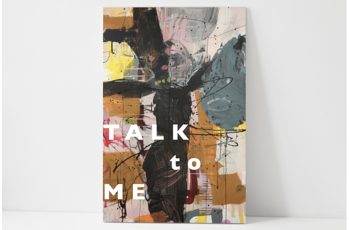 Kunstkort Talk to me