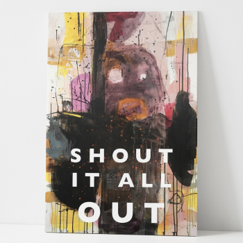 Kunstkort Shout it out