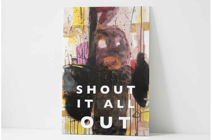 Kunstkort Shout it out