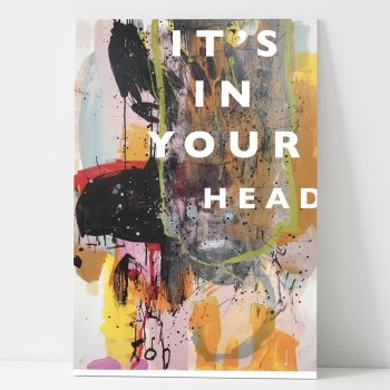 Kunstkort Its in your head
