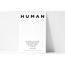 Kunstkort Human
