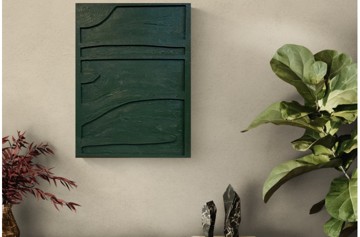 Bemalet Relief i 2 lag 