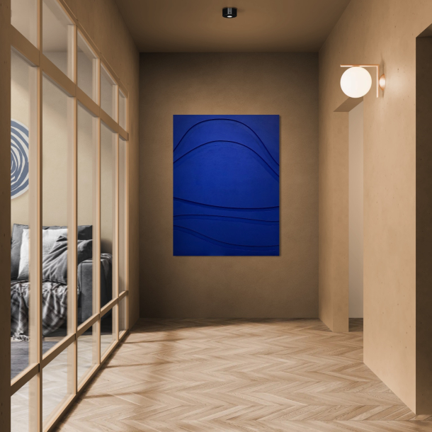 Bemalet relief i 3 lag