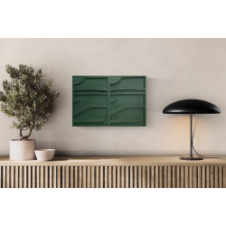  Bemalet Gr�nt Relief  