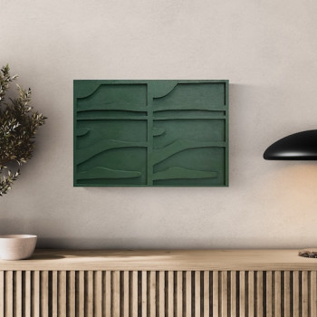  Bemalet Gr�nt Relief  