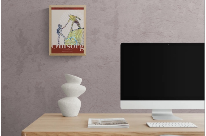 A4 Kunstprint Omsorg